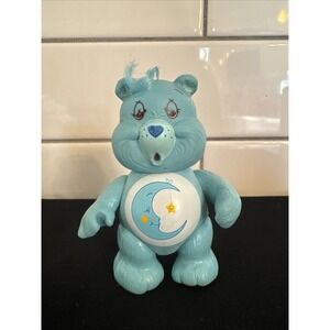 Vintage 1983 Care Bears Bedtime Bear 3" Blue Poseable Toy Figure Kenner
